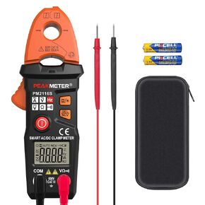 Full-Automatic Clamp Meter, TRMS 6000 Counts Multimeter with AC/DC Voltage & Current, Resistance, Continuity, Frequency, Detect; Auto-ranging Amp Volt Ohm Meter Voltage Tester with NCV