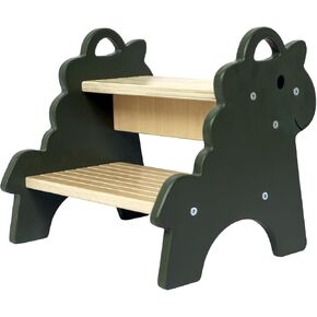 مقعد خشبي للأطفال الصغار، مقعد بخطوتين مع سطح ومقابض غير قابلة للانزلاق، مقعد للحمام وغرفة النوم ومقاعد المطبخ للأطفال in Kuwait