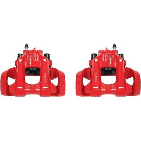 Power Stop Rear S5300 Pair of High-Temp Red Powder Coated Calipers