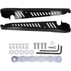 Fender Shrouds, Fender Shrouds Kit Aluminum Alloy Belt Hardware Accessories Suitable For WRX and STI 2015-2020(Black)