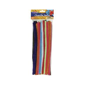 Chenille Kraft AC7120-01DI Giant Stem Wire Pipe Cleaner, 12 mm x 12" Size, Assorted Color, 0.75" Height, 4.5" Width, 13" Length (Pack of 50)