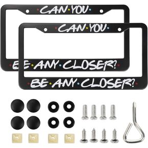 2Pack License Plate Frame,Funny Fans Lovers Merchandise TV Show Car Accessories,License Plate 12 x 6 Inch Aluminum Black License Plate