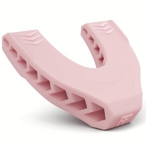 تمرين Jawline من Facefit - صالة ألعاب رياضية فاخرة للوجه للرجال والنساء - تعمل على توحيد وتقوية الفك والخدين والذقن والشفاه - سيليكون صالح للطعام (رمادي بارد)