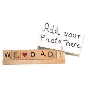 Hiding Place Boutique, Handmade We Love Dad Frame, Photo Holder Father Daddy Picture Gift Papa Christmas Grandpa Gramps Grampy Birthday Pregnancy Reveal Baby Announcement Pawpaw Papaw Fathers Day Papi