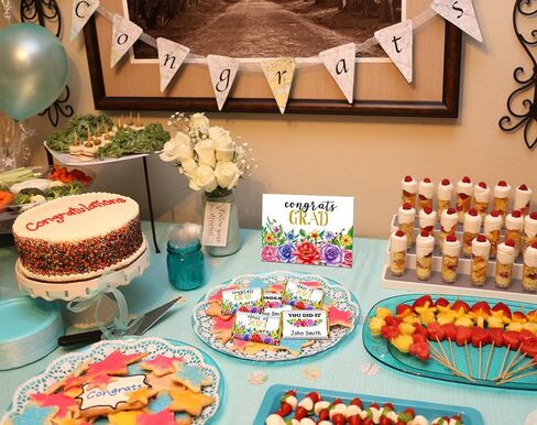 WaaHome 48pcs Flower Graduation Stickers 2023 You Did It Congrats Grad Candy Stickers Chocolate Labels for Graduation Party Decorations Favors Supplies in Saudi Arabia