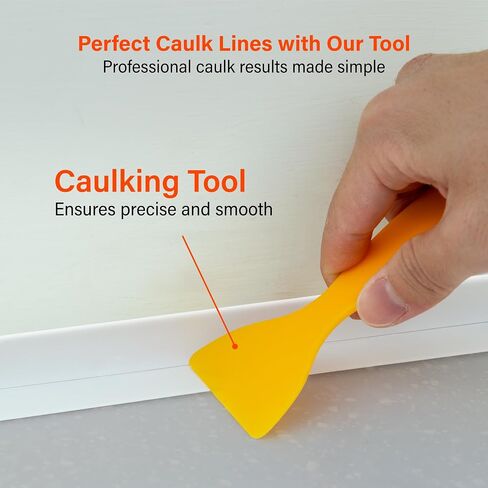 ZONE INDUSTRY CORP. 3 Roll 1.5''x10.5FT PVC Self Adhesive Caulk Tape, Waterproof White Caulking Sealing Strip for Kitchen, Countertop, Sink, Bathroom, Toilet Base, Shower, and Bathtub Floor Wall in Saudi Arabia