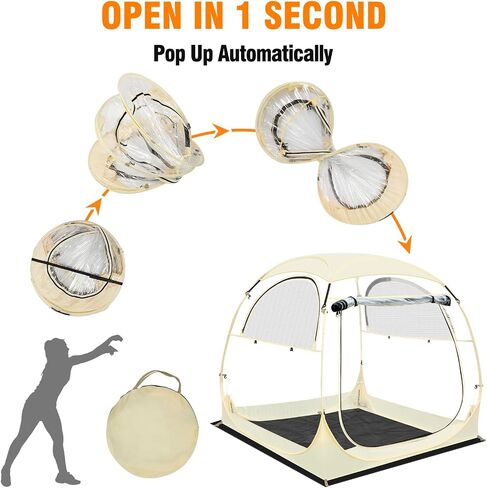 VELIAR1913 Pop-Up Bubble Tent- Featuring a Removable Top Cover, 3 Ventilation Ports, and a Removable Floor -Outdoor Sport Tent for 1-6 People in Saudi Arabia