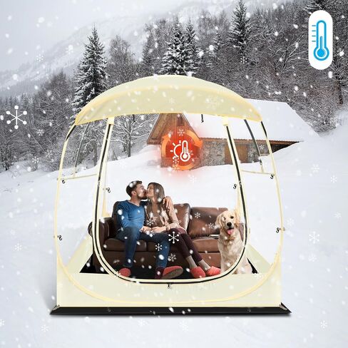 VELIAR1913 Pop-Up Bubble Tent- Featuring a Removable Top Cover, 3 Ventilation Ports, and a Removable Floor -Outdoor Sport Tent for 1-6 People in Saudi Arabia