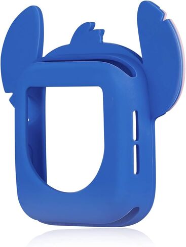 Cute Cartoon Silicone Bumper Case Monster Style Full Body Protective Frame Shockproof Cover Compatible with 40mm Apple Watch SE/Series 6/5/4, Blue in Saudi Arabia