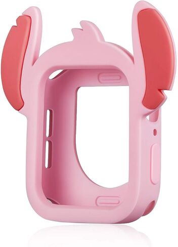 Cute Cartoon Silicone Bumper Case Monster Style Full Body Protective Frame Shockproof Cover Compatible with 40mm Apple Watch SE/Series 6/5/4, Blue in Saudi Arabia