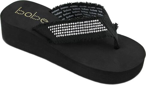 Women's Fashion Platform Wedge Thong Flip Flops Sandals in Saudi Arabia