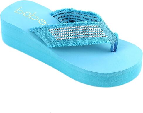 Women's Fashion Platform Wedge Thong Flip Flops Sandals in Saudi Arabia