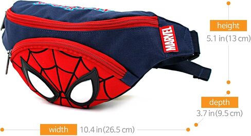 Spiderman Face Fanny Pack for Kids, Teens, and Adults - Convenient HipSack Waist Bag with Phone Pocket and Adjustable Strap in Saudi Arabia