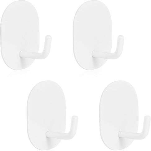 Dlilise Magnetic Hooks, 15LBS Heavy Duty Magnetic Hooks for Refrigerator and Fridge, Strong Magnetic Hooks for Hanging, for Cruise Cabins, Kitchen, Coat, Towel, Classroom, Grill, Pack of 4 (White) in Kuwait