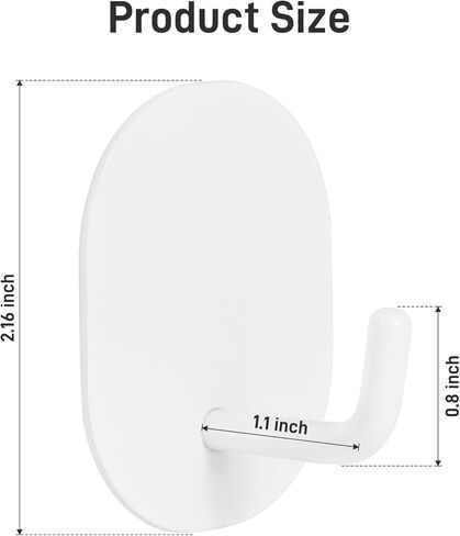 Dlilise Magnetic Hooks, 15LBS Heavy Duty Magnetic Hooks for Refrigerator and Fridge, Strong Magnetic Hooks for Hanging, for Cruise Cabins, Kitchen, Coat, Towel, Classroom, Grill, Pack of 4 (White) in Kuwait