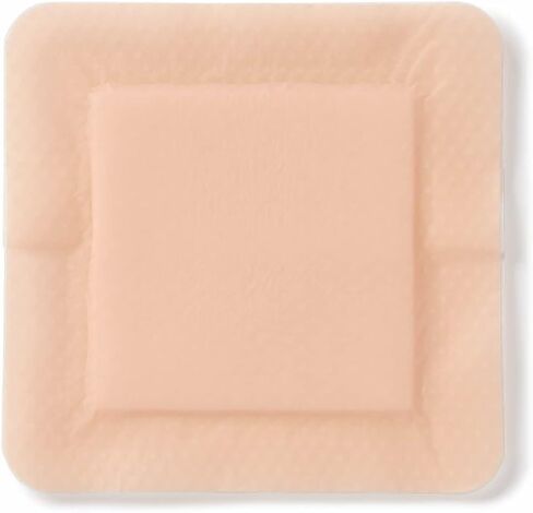 ضمادة لاصقة إسفنجية بحواف لطيفة من Medline MSCEX44EP Optifoam Gentle EX، مقاس 10.16 سم × 10.16 سم، عبوة من 100 قطعة in Saudi Arabia