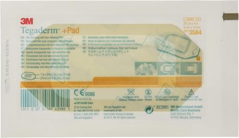 3M Tegaderm Pad Film Dressing with Non-Adherent Pad, 2-3/8" x 4", Box of 50 in Saudi Arabia