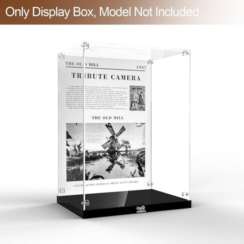 NAOCARD Acrylic Display Case for Lego 21341 Disney Hocus Pocus: The Sanderson Sisters' Cottage Building Bricks, Dustproof Display Box, Customized Decorative Box & HD Painted Background in Kuwait