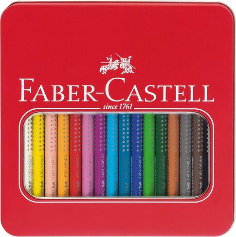 Faber - Castell Jumbo Grip Colour Pencils Tin in Saudi Arabia