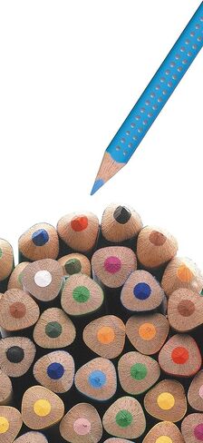 Faber - Castell Jumbo Grip Colour Pencils Tin in Saudi Arabia