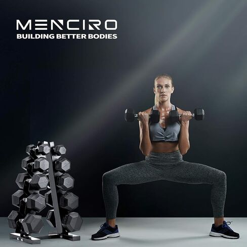 MENCIRO A-Frame Dumbbell Rack Stand Only, Metal Weight Storage Rack for Dumbbells, Weight Holder Rack for Home Gym in Saudi Arabia