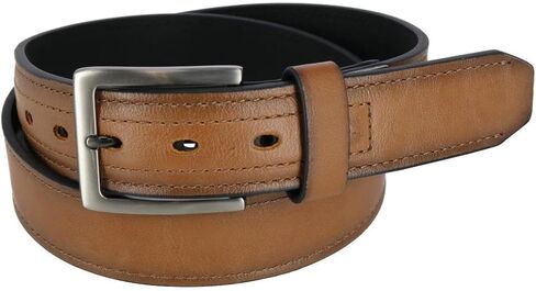 Dickies Men's Reinforced Leather 1 1/2 Inch Work Belt, Small, Brown in Saudi Arabia