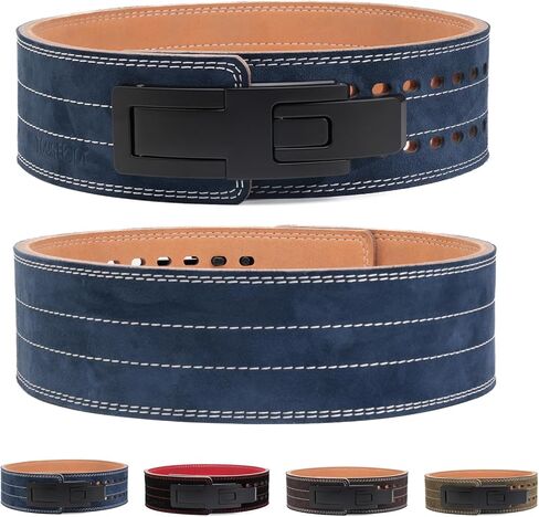 10MM Weight Power Lifting Leather Lever Pro Belt Gym Training Black-Weightlifting Belt for Men and Women – Support Back and Core During Heavy Powerlifting Deadlifts and Squats in Saudi Arabia