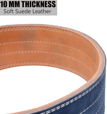 10MM Weight Power Lifting Leather Lever Pro Belt Gym Training Black-Weightlifting Belt for Men and Women – Support Back and Core During Heavy Powerlifting Deadlifts and Squats in Saudi Arabia