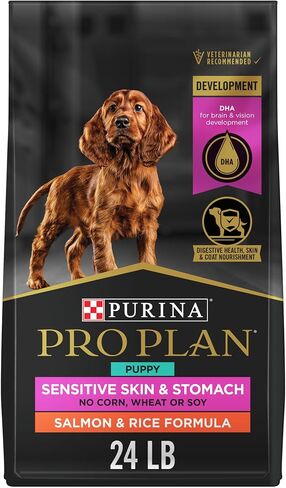Purina Pro Plan Sensitive Skin and Stomach Puppy Food Lamb and Oat Meal Formula - 16 lb. Bag in Saudi Arabia