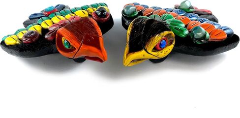 صافرة النسر الأزتيك الأصلية من ELTRICOLOR مصنوعة من المكسيك خصيصًا للأنشطة الخارجية والاستمتاع بالمرح. 125 ديسيبل-سيلباتو أزتيكا دي أغيلا كالفا هيتشو في المكسيك. (ألوان متنوعة) in Kuwait