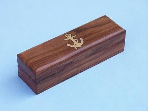 Solid Brass/Copper Boatswain (Bosun) Whistle with Wooden Box, 5", Brass in Saudi Arabia