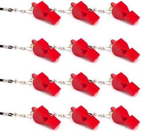 Crown Sporting Goods Ultra Loud High Pitch Red Plastic Whistle in Saudi Arabia