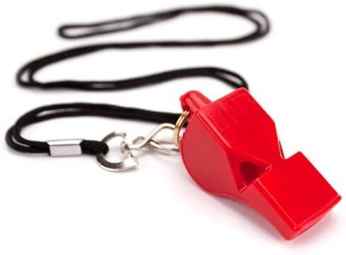 Crown Sporting Goods Ultra Loud High Pitch Red Plastic Whistle in Saudi Arabia