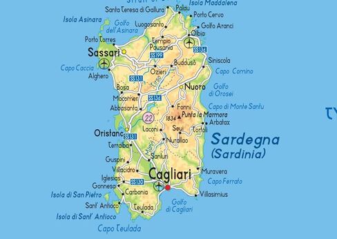 Italy Physical Poster Map - 16.5 x 23.3 inches - Paper Laminated in Saudi Arabia