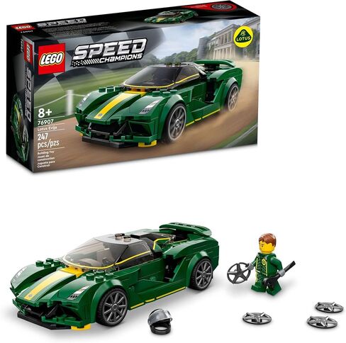 LEGO Speed Champions Lotus Evija 76907 Race Car Toy Model for Kids, Collectible Set with Racing Driver Minifigure in Saudi Arabia