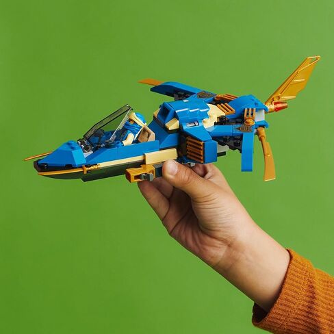 LEGO NINJAGO Jay’s Lightning Jet EVO 71784, Upgradable Toy Plane, Ninja Airplane Building Set, Collectible Birthday Gift Idea for Grandchildren, Kids, Boys and Girls Ages 7 and Up in Saudi Arabia