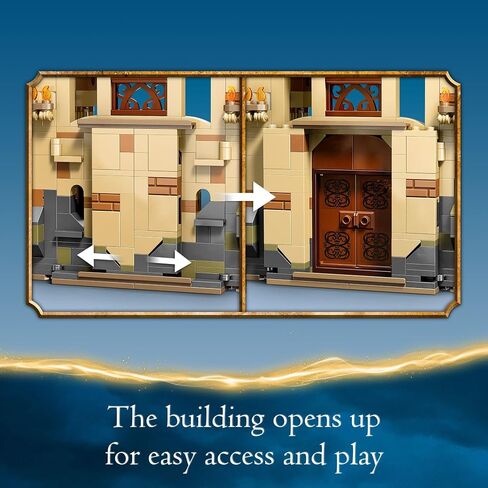 LEGO Harry Potter Hogwarts: Room of Requirement Building Set 76413 Castle Building Toy from Harry Potter Movie Featuring Harry, Hermione and Ron Mini Figures, Wands, Fire Serpent, and Deathly Hallows in Saudi Arabia