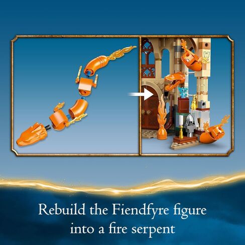 LEGO Harry Potter Hogwarts: Room of Requirement Building Set 76413 Castle Building Toy from Harry Potter Movie Featuring Harry, Hermione and Ron Mini Figures, Wands, Fire Serpent, and Deathly Hallows in Saudi Arabia