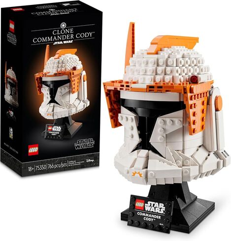 LEGO Star Wars Clone Commander Cody Helmet 75350 Collectible Building Set - Featuring Authentic Details, Office Decor Display Model for Adults, The Clone Wars Collection Memorabilia and Gift Idea in Saudi Arabia