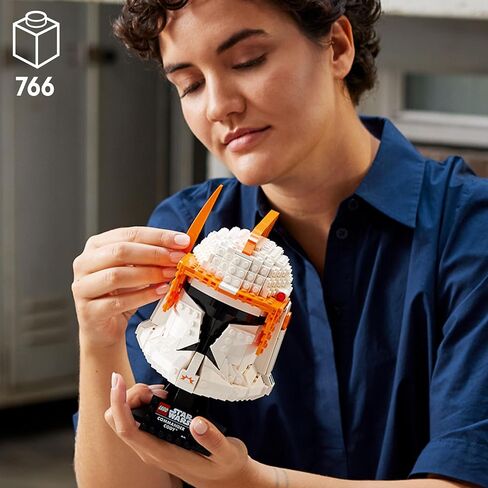 LEGO Star Wars Clone Commander Cody Helmet 75350 Collectible Building Set - Featuring Authentic Details, Office Decor Display Model for Adults, The Clone Wars Collection Memorabilia and Gift Idea in Saudi Arabia
