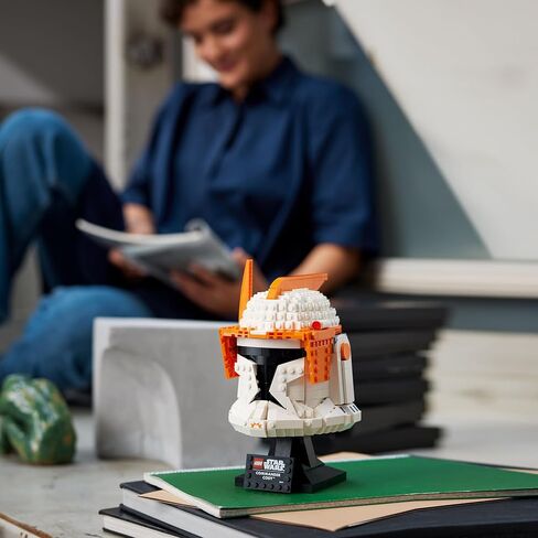 LEGO Star Wars Clone Commander Cody Helmet 75350 Collectible Building Set - Featuring Authentic Details, Office Decor Display Model for Adults, The Clone Wars Collection Memorabilia and Gift Idea in Saudi Arabia