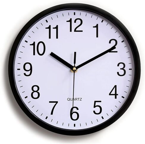 TXY Wall Clock Mute Movement Creative Watch with Simple Modern Design Silent Clock for Home Living Room Decoration (10in (25cm)) in Saudi Arabia