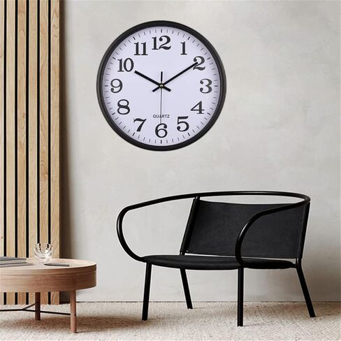 TXY Wall Clock Mute Movement Creative Watch with Simple Modern Design Silent Clock for Home Living Room Decoration (10in (25cm)) in Saudi Arabia
