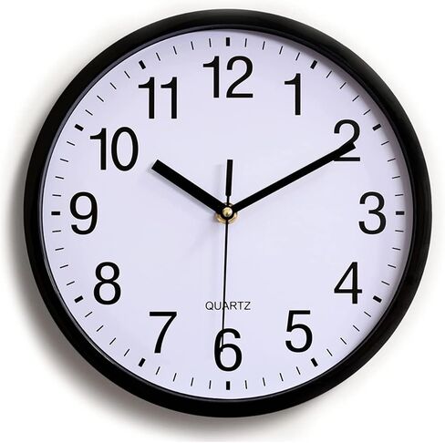 TXY Wall Clock Mute Movement Creative Watch with Simple Modern Design Silent Clock for Home Living Room Decoration (10in (25cm)) in Saudi Arabia
