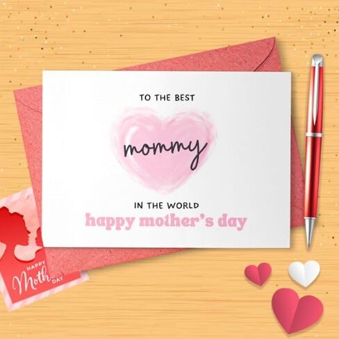 Mothers Day Card For Mommy, Mothers Day Card, Personalised Mothers Day Card For Mommy, Beautiful Mothers Day Card, Card For Mom [01668] in Saudi Arabia