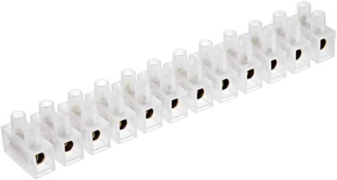 uxcell Terminal Strip Screw Terminal Barrier Block 60A 12 Position Dual Row Type H Wire Connector in Saudi Arabia