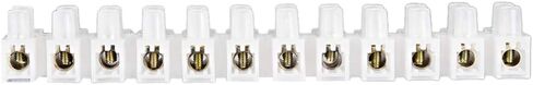 uxcell Terminal Strip Screw Terminal Barrier Block 60A 12 Position Dual Row Type H Wire Connector in Saudi Arabia