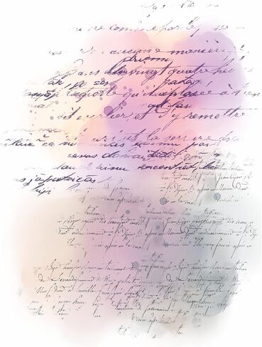Colored Script Overlay Rice Paper, 8 x 10.5 inch - 6 x Different Printed Mulberry Paper Images 30gsm Visible Fibres for Decoupage Crafts Mixed Media Collage Art in Saudi Arabia