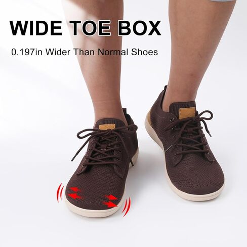 أحذية رياضية رجالية من relxfeet موضة أوكسفورد أحذية كاجوال للعمل بمقدمة واسعة أحذية مشي حافي القدمين بدون قطرة in Kuwait