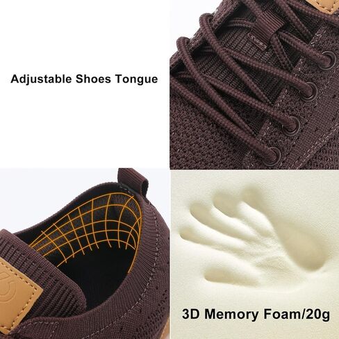 أحذية رياضية رجالية من relxfeet موضة أوكسفورد أحذية كاجوال للعمل بمقدمة واسعة أحذية مشي حافي القدمين بدون قطرة in Kuwait